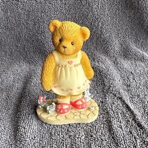Cherished Teddies.  Bear Figurine with Dress and Shoes